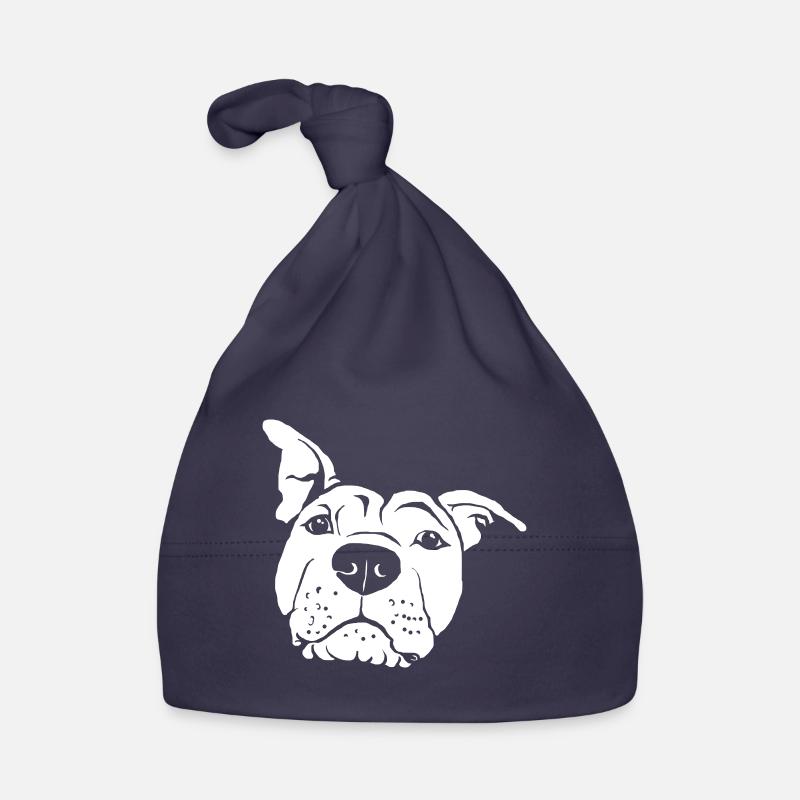 American Staffordshire Terrier - Bonnet bio Bébé - marine