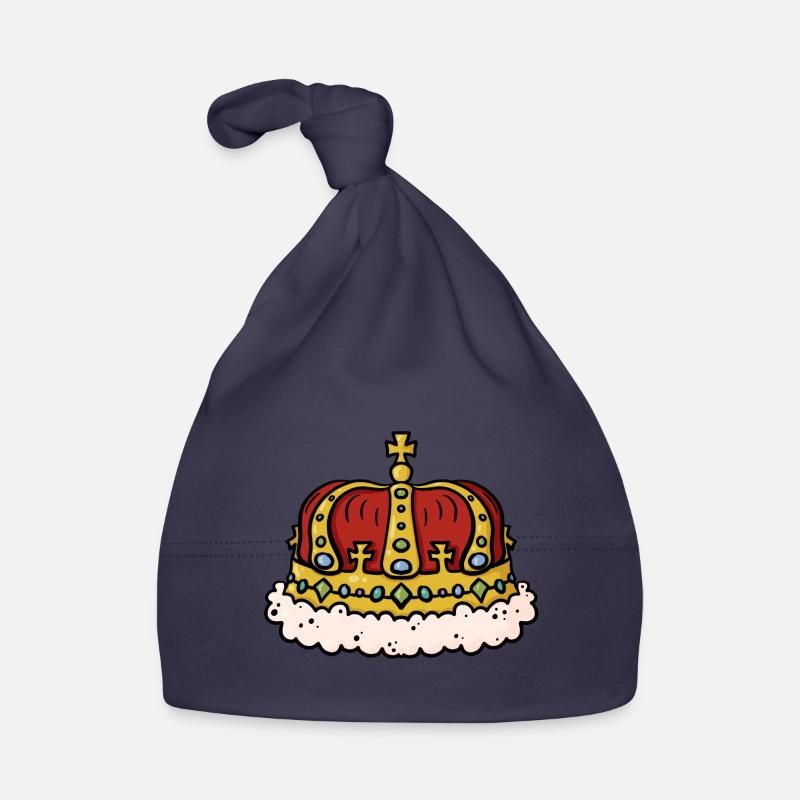 Crown King Queen - Idée cadeau Couronne royale Bonnet bio Bébé