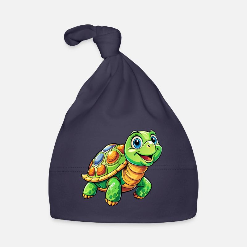 Mega Cute Turtle Organic Baby Cap