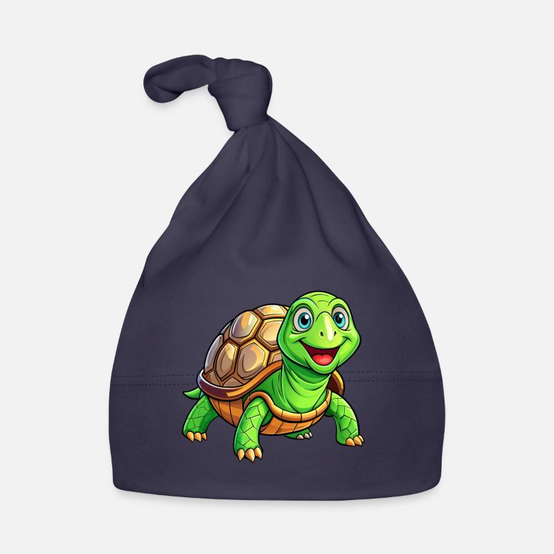 Mega Cute Turtle Organic Baby Cap