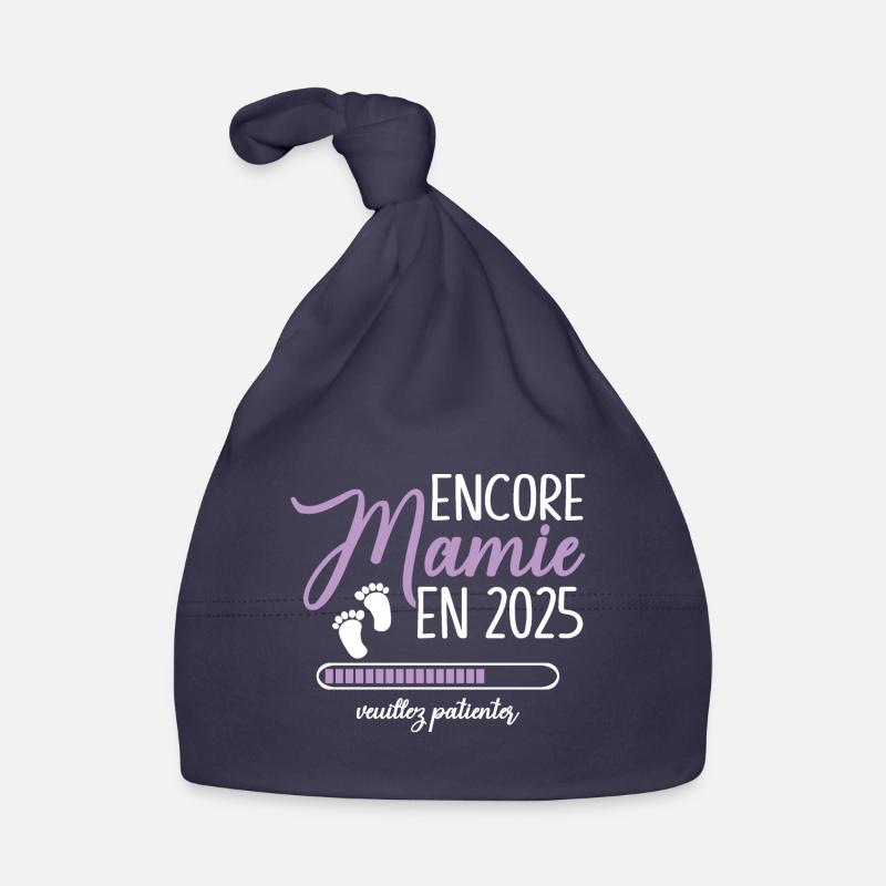 Encore Mamie 2025 Cadeau Future Grand Mère Bonnet bio Bébé