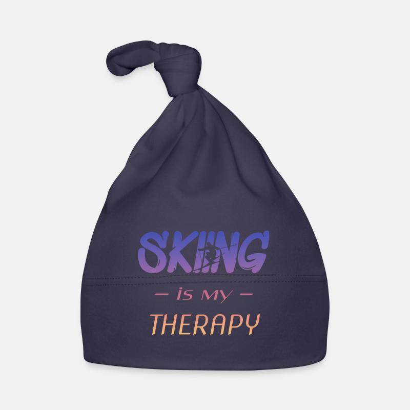 skiing, spruchfür Skifahrer, ski Baby Bio-Mütze