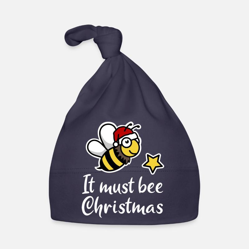 Weihnachten Biene must bee Christmas Geschenk Baby Bio-Mütze