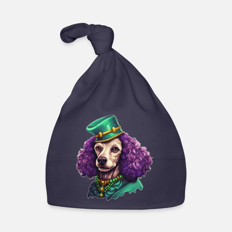 Caniche élégant de Mardi Gras Bonnet bio Bébé
