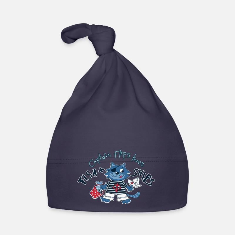 Capitaine Flips - Bonnet bio Bébé - marine