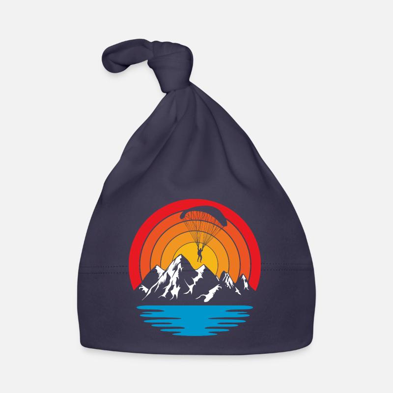 Paragliding Skydive - Organic Baby Cap - navy