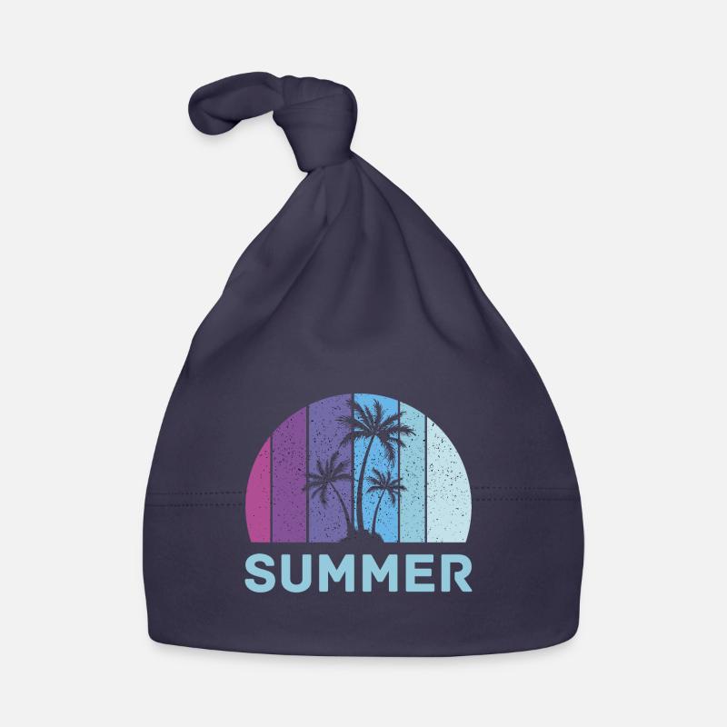 Vacances d’été rétro Palm Bonnet bio Bébé