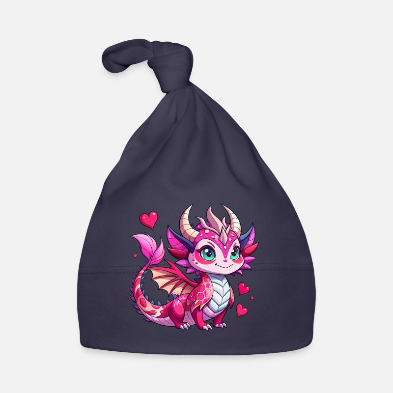 Dragon coloré Bonnet bio Bébé