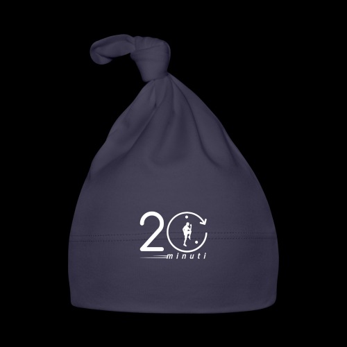 LOGO 20minuti white - Cappellino ecologico per neonato