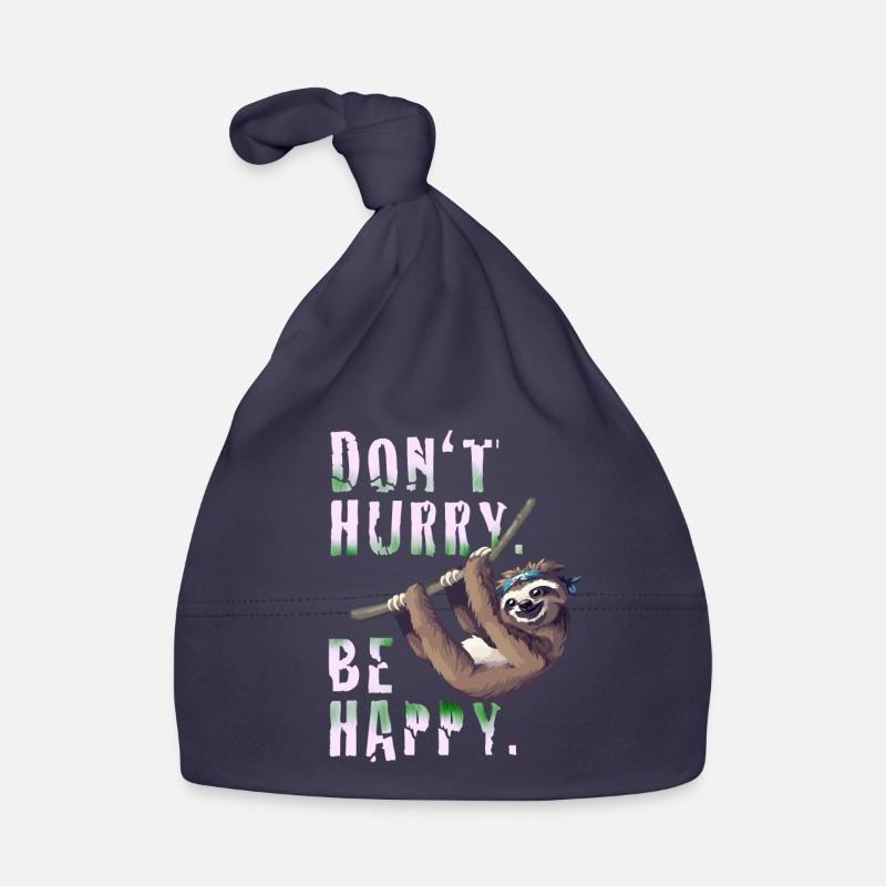 Faultier Slow chills Sleep lazy Nerd sloth spruc Organic Baby Cap