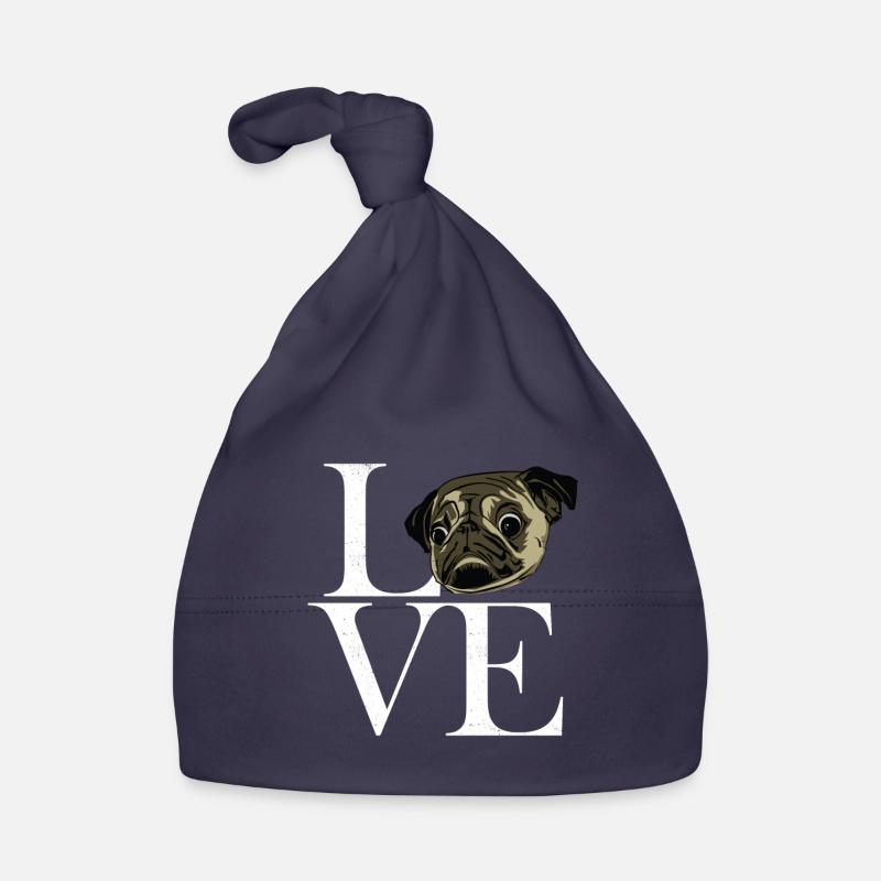 Mops blanc Bonnet bio Bébé