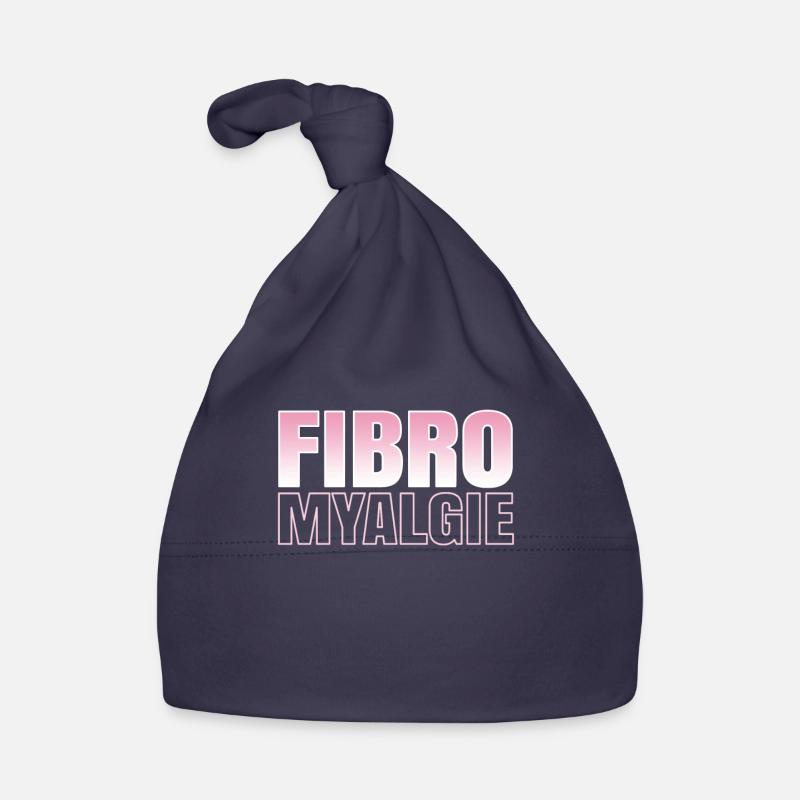 Fibromyalgie. - Bonnet bio Bébé - marine