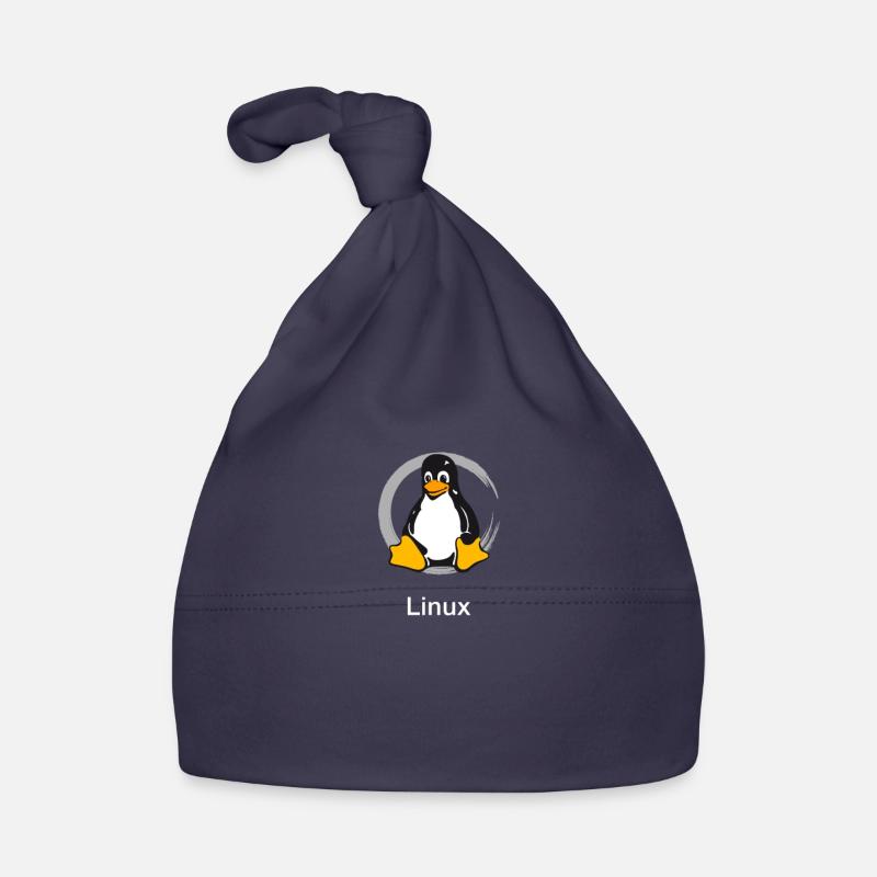 Ordinateur penguin nerd geek programmeur administrateur Bonnet bio Bébé