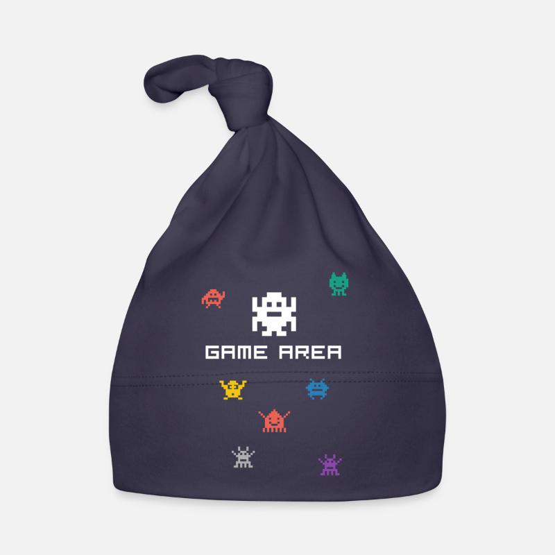 zone de jeu pixel nerd pc konsole retro gamer Monste Bonnet bio Bébé