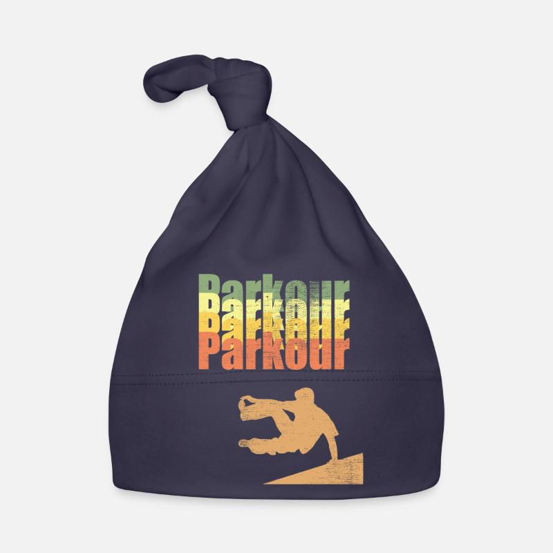 Parkour - Bonnet bio Bébé - marine