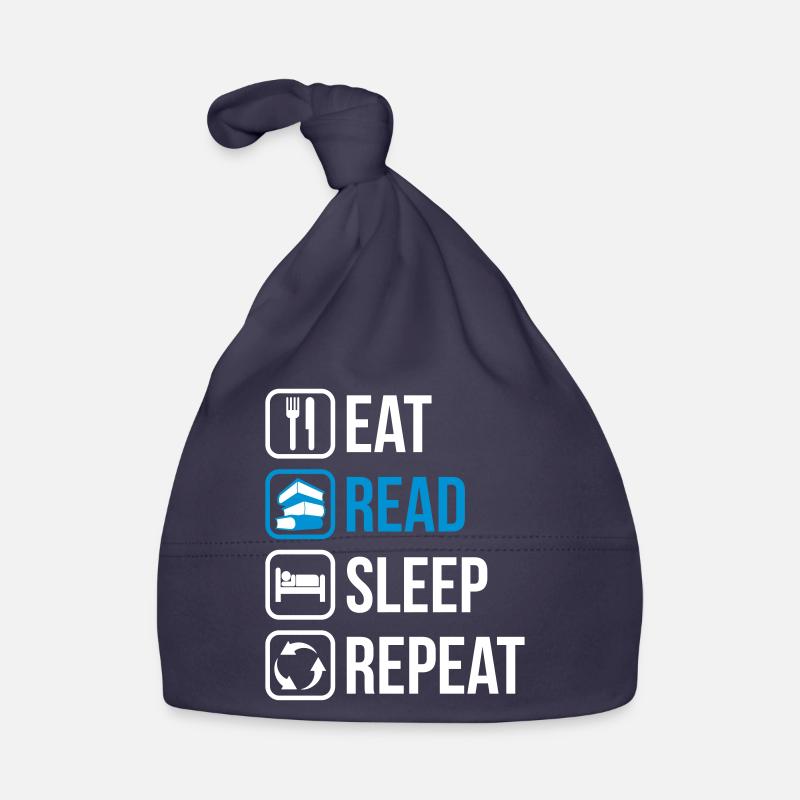 Eat Read Sleep Repeat Baby Bio-Mütze