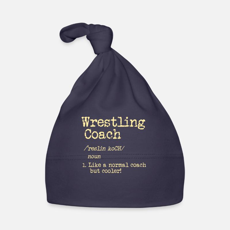 Cooles Wrestling oder Ringen Trainer Shirt Baby Bio-Mütze
