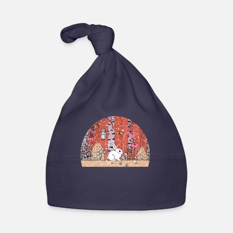 Lapin de Pâques Lapin de Pâques - Bonnet bio Bébé - marine