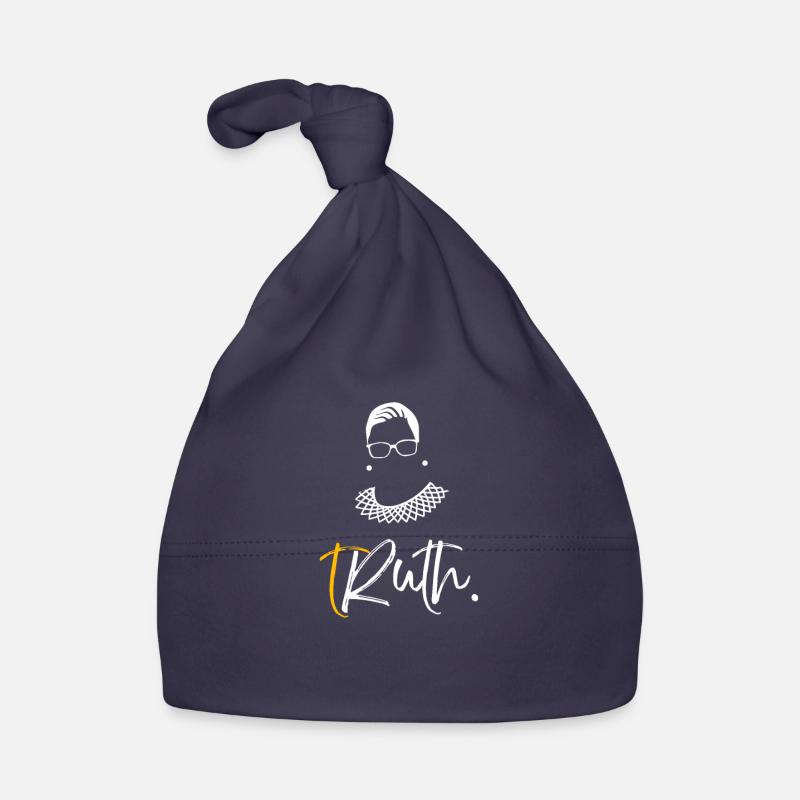 tRuth Notorious RBG - Bonnet bio Bébé - marine