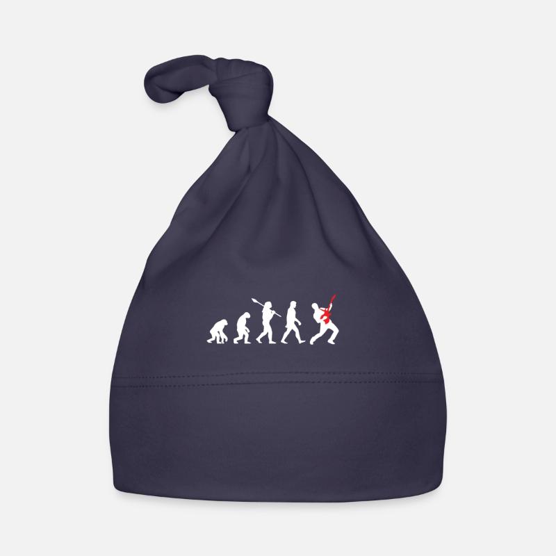 guitare - Bonnet bio Bébé - marine