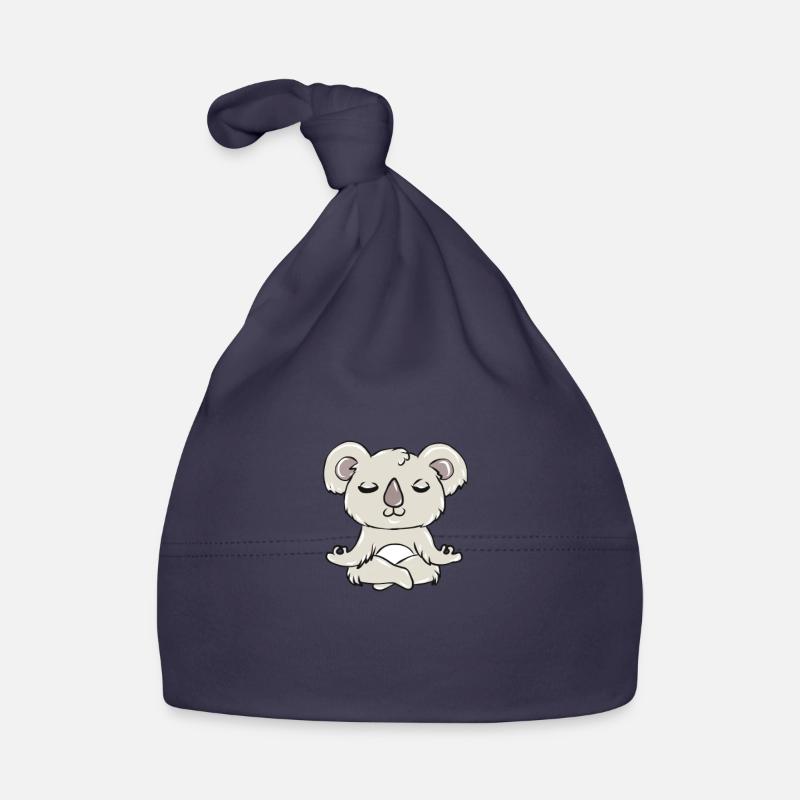 koala - Bonnet bio Bébé - marine