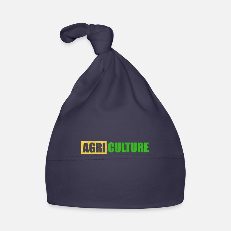 ferme - Bonnet bio Bébé - marine