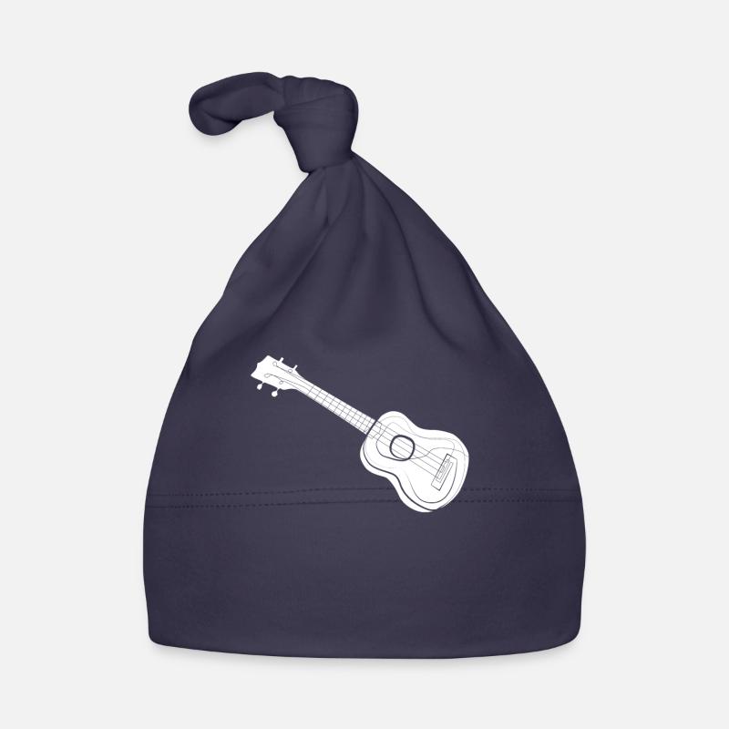 Ukulele - Bonnet bio Bébé - marine