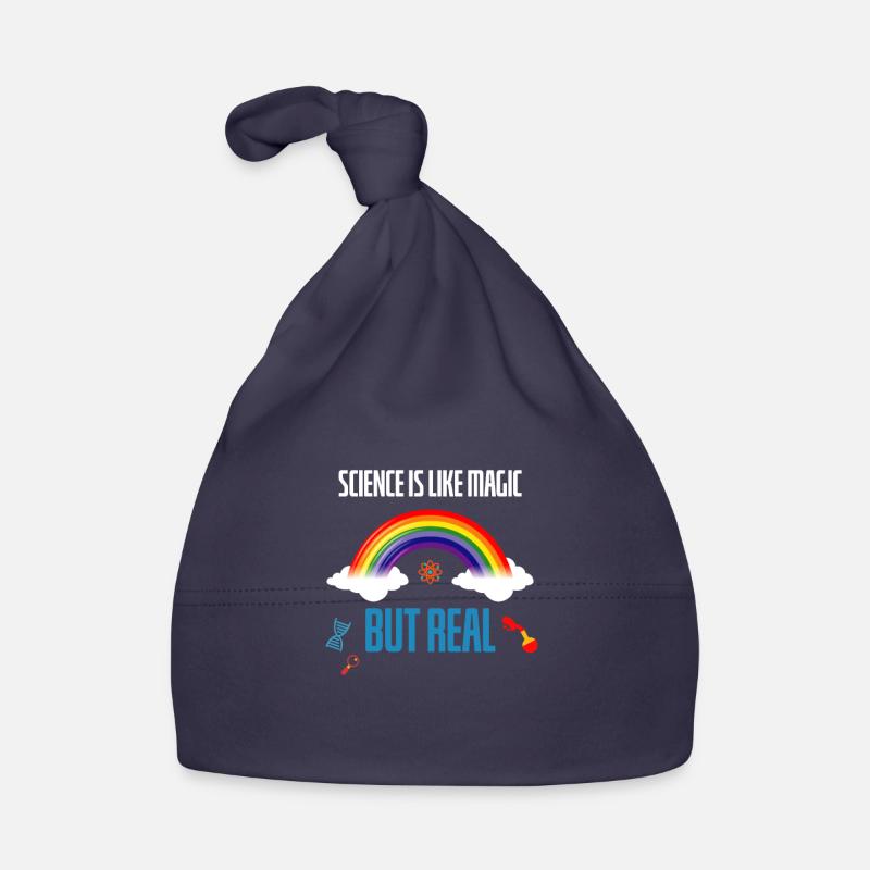Science is like magic but real Funny saying Organic Baby Cap