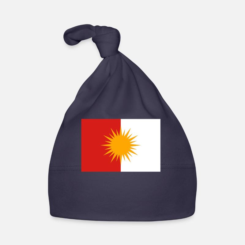 Drapeau ezidi drapeau ezidxan - Bonnet bio Bébé - marine