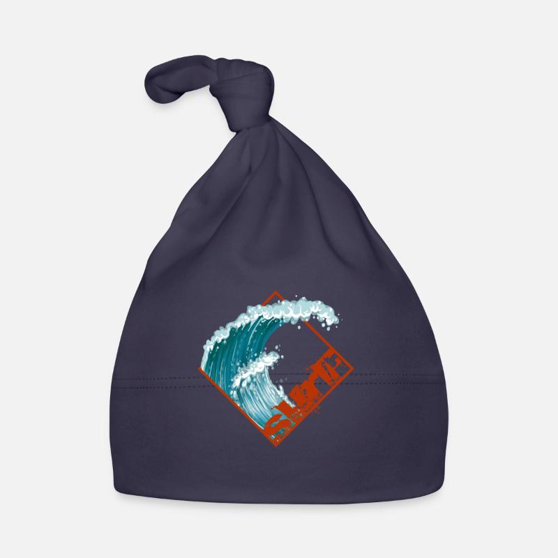 Surfeurs surfeurs surfeurs Bonnet bio Bébé