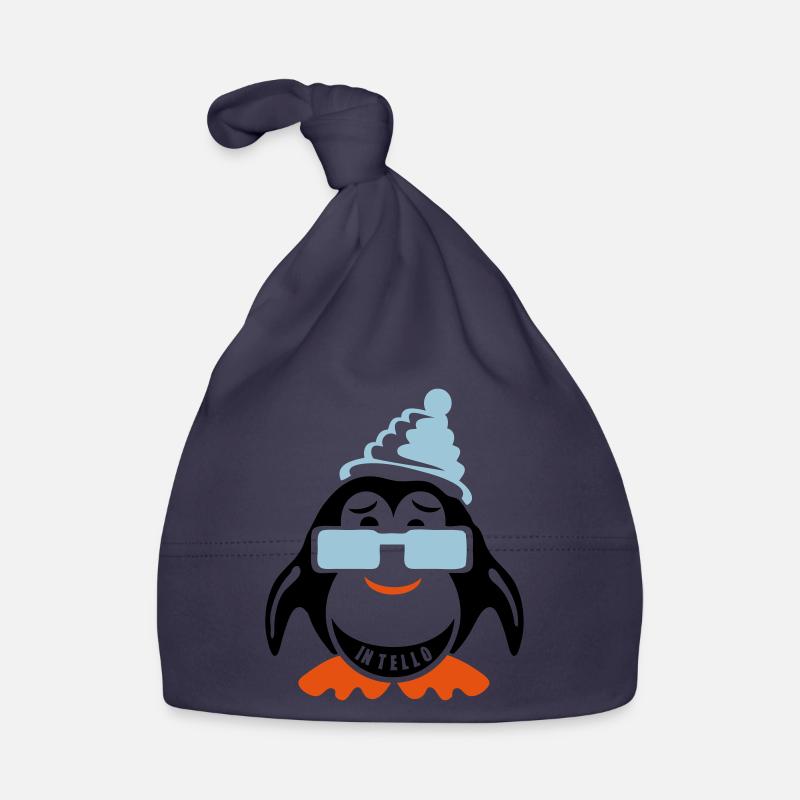 pingouin sourire intello expression bonnet Bonnet bio Bébé
