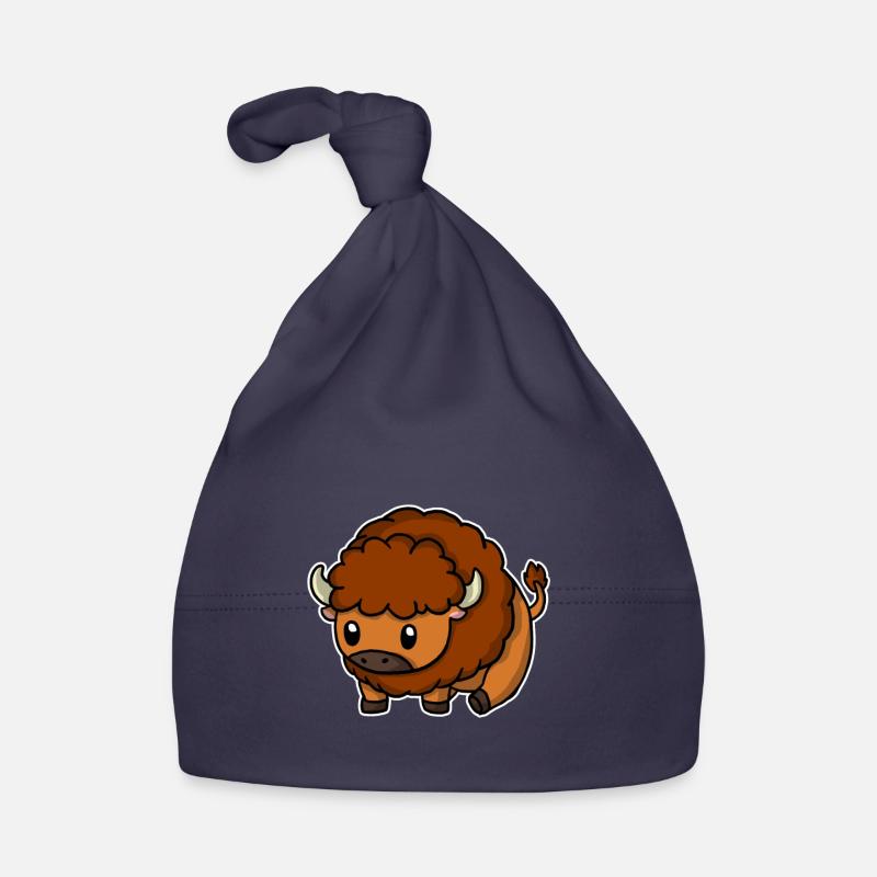 Cute Bison Costume Bison Gift Idea Organic Baby Cap