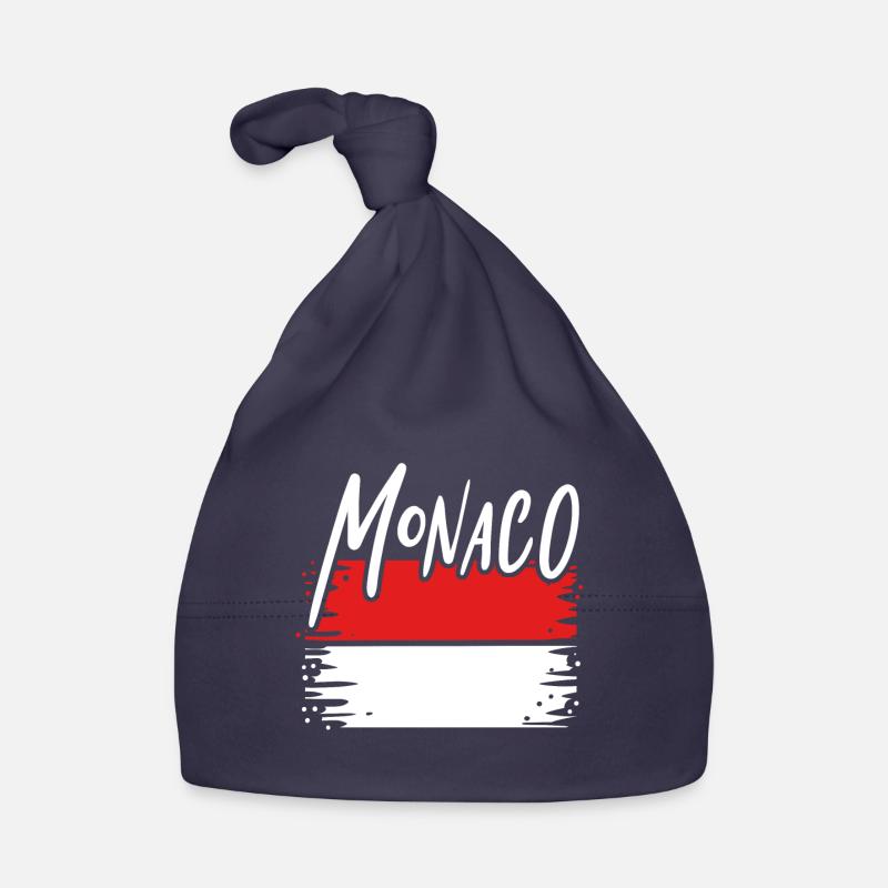 Principauté de Monaco - Bonnet bio Bébé - marine