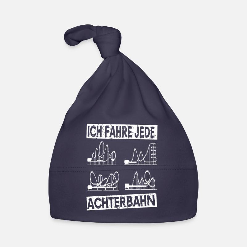 Achterbahn Rollercoaster Freizeitpark Geschenkidee Baby Bio-Mütze
