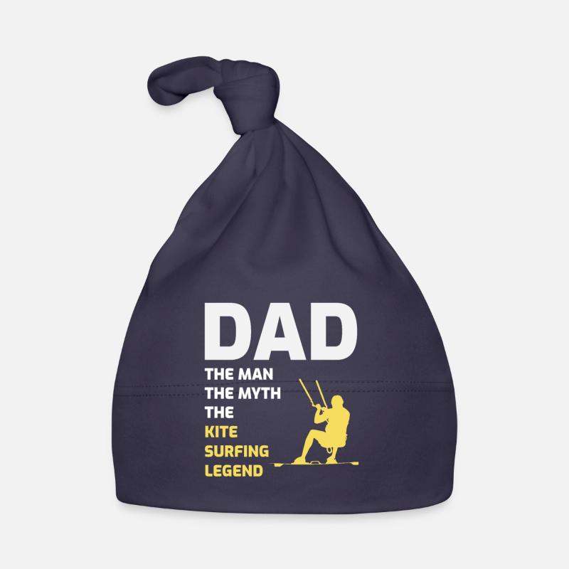 Kitesurfing Dad Kite Kiteboard Vatertagsgeschenk Baby Bio-Mütze