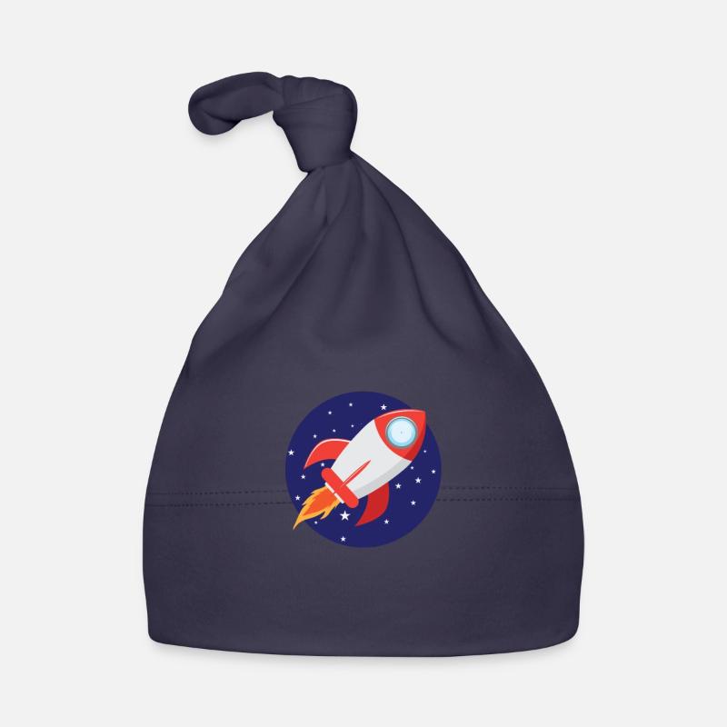 Fusée avec étoiles Bonnet bio Bébé