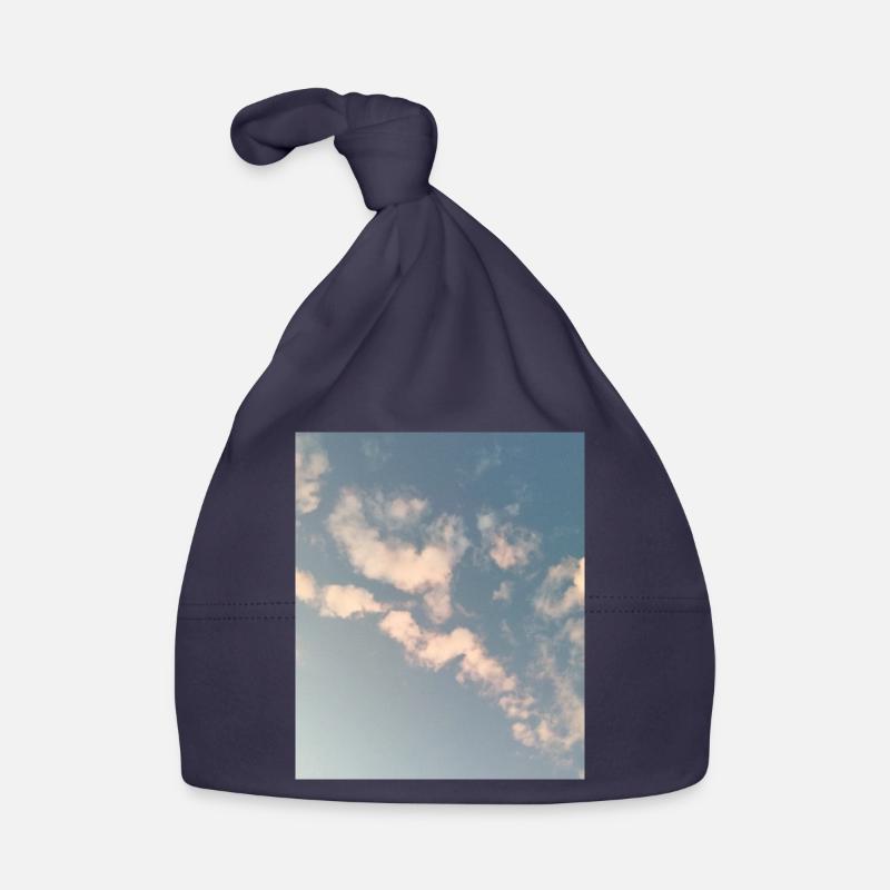 Pastel Clouds Sky Zen Design Organic Baby Cap