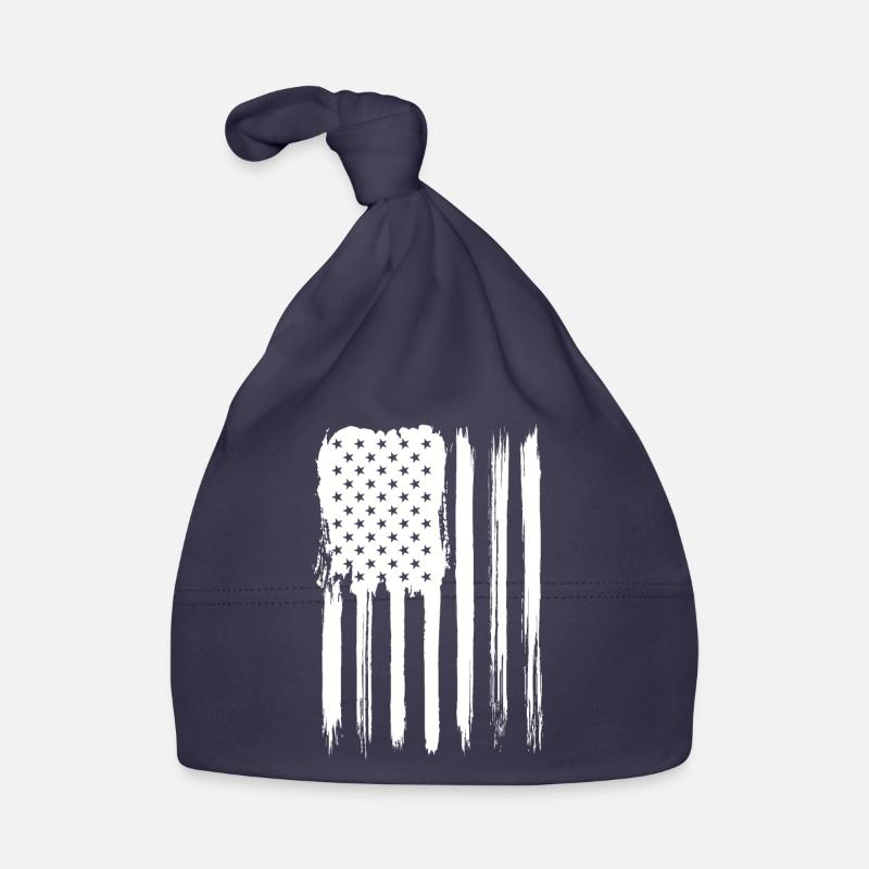 drapeau américain élégant graffiti Bonnet bio Bébé