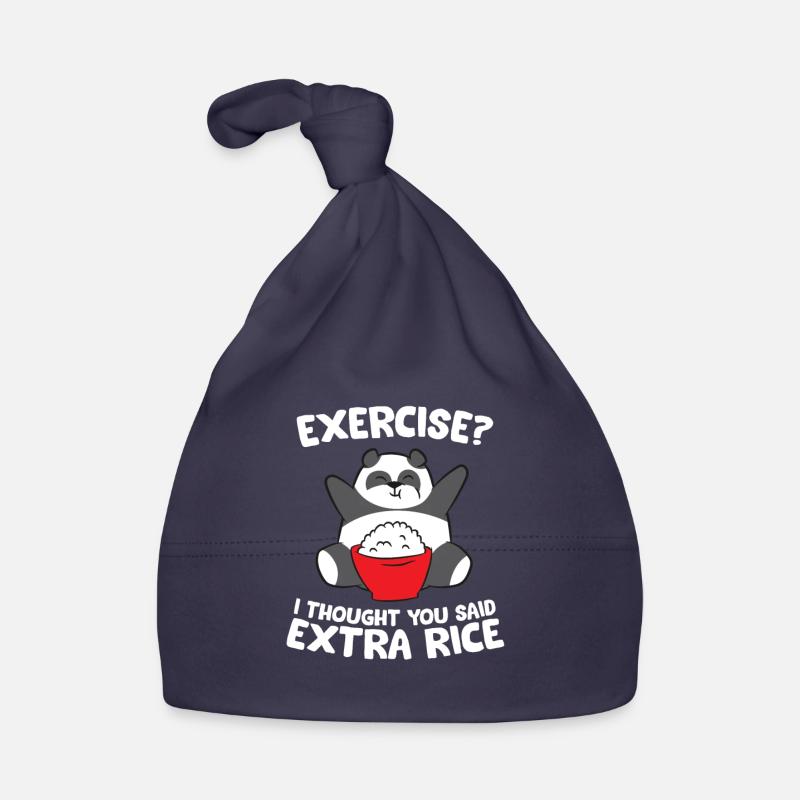 Lustiger Panda Exercise I Thought You Said Extra Baby Bio-Mütze