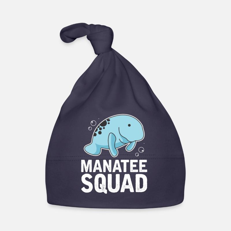 Manatee Squad chubby mermaids manatee manatees Organic Baby Cap