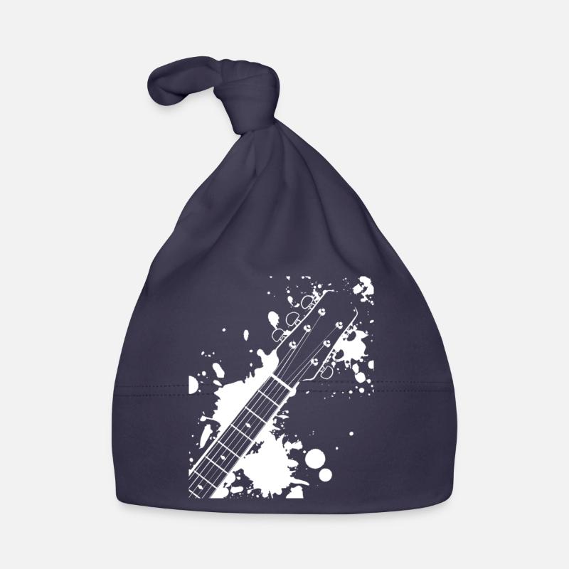 Guitare Splash - Bonnet bio Bébé - marine