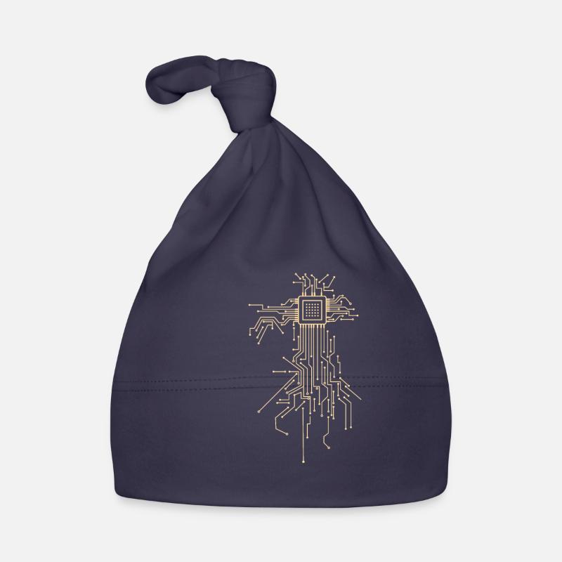 Cyborg heart chipset semiconductor programmer Organic Baby Cap