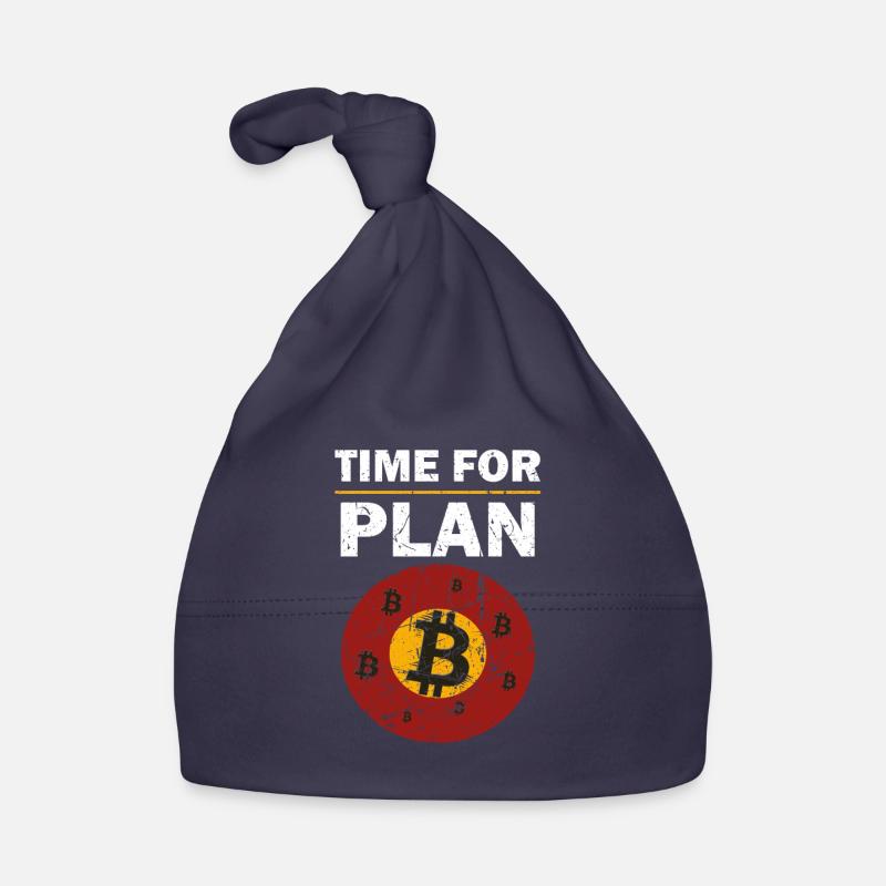 Bitcoin Time for Plan B Krypto Crypto Blockchain Baby Bio-Mütze