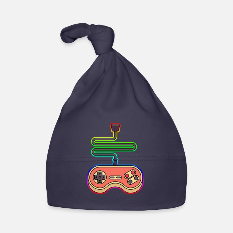 JOYSTICK VINTAGE - Bonnet bio Bébé - marine
