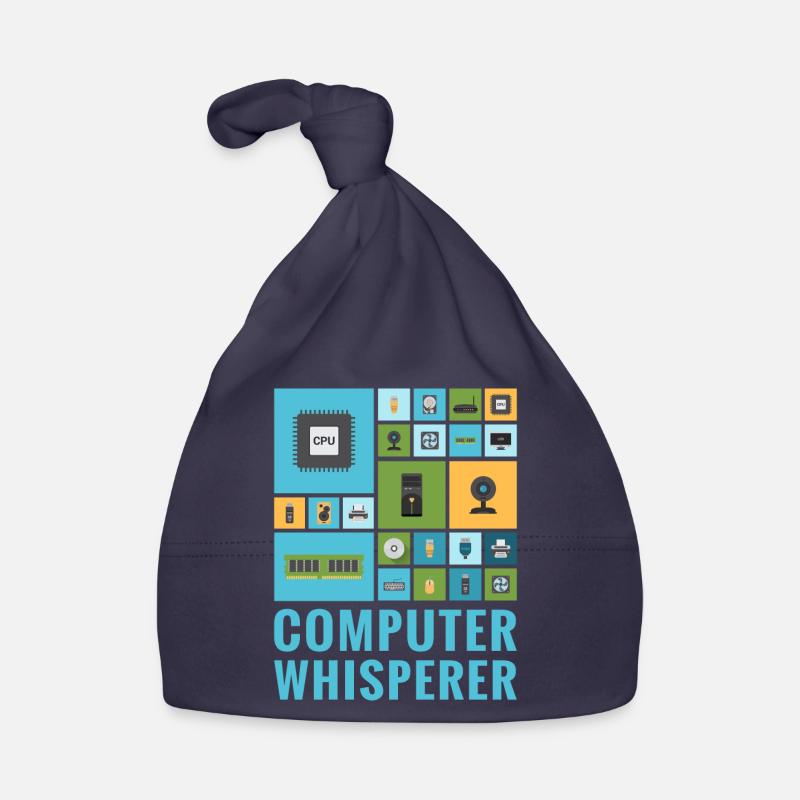 Ordinateur Whisperer Funny IT Tech Support Help Desk Bonnet bio Bébé