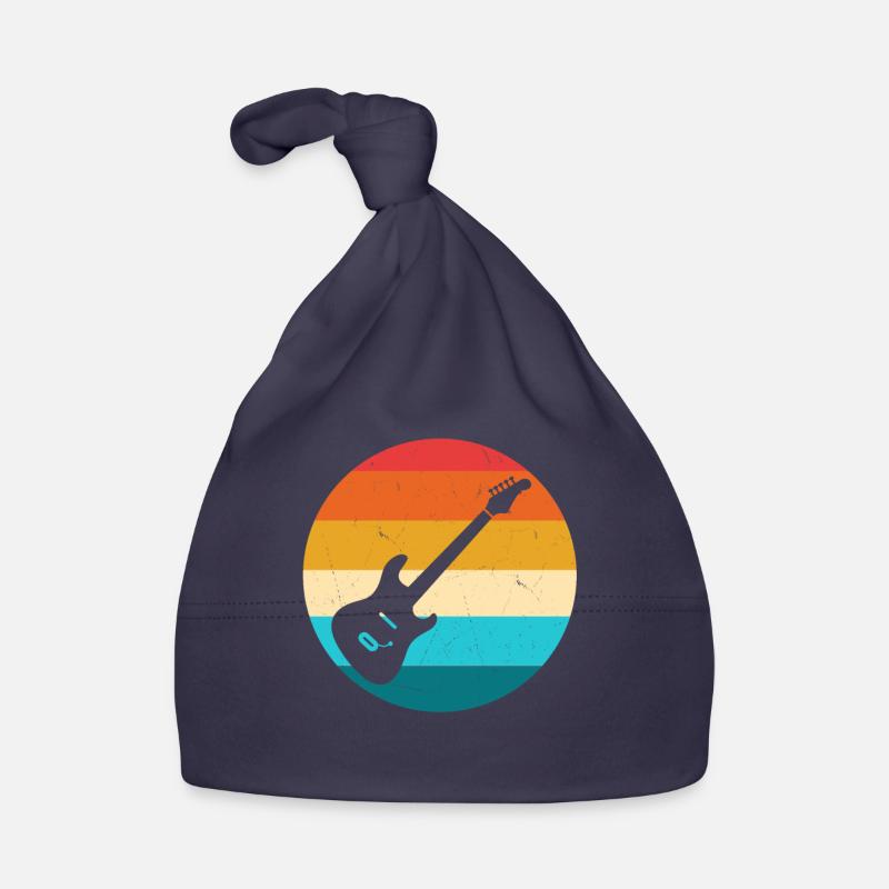 Guitare - Bonnet bio Bébé - marine