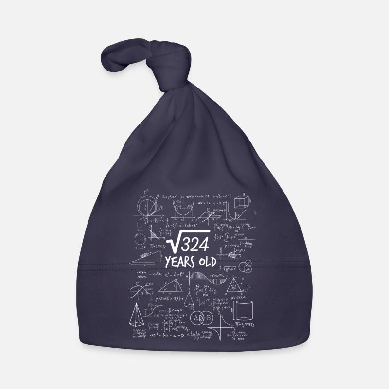 18 Years Square Root 324 Organic Baby Cap