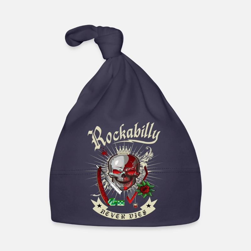 Rockabilly Skull Bonnet bio Bébé