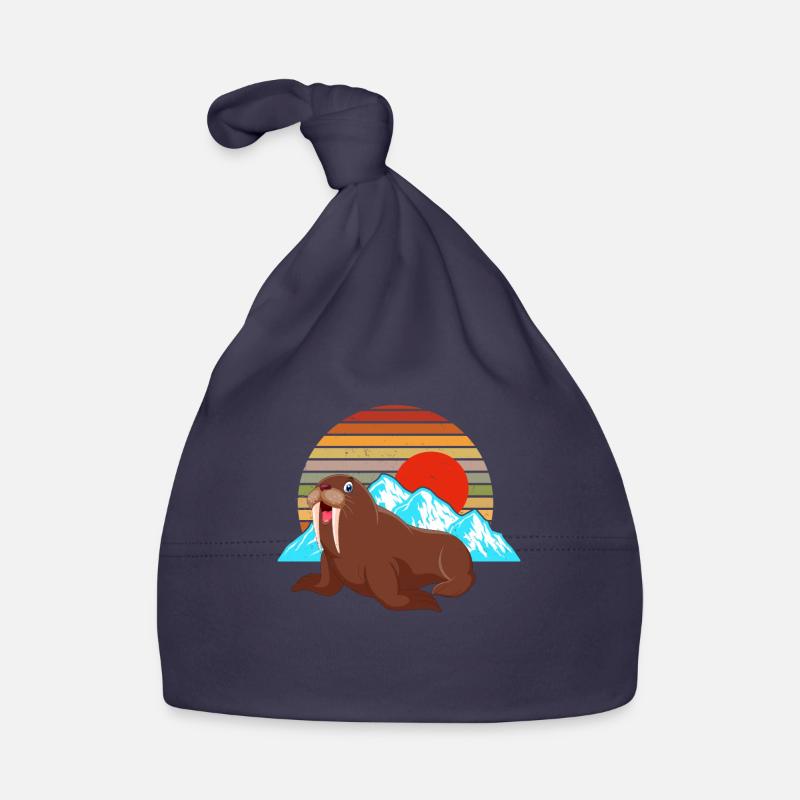 Morses - Bonnet bio Bébé - marine