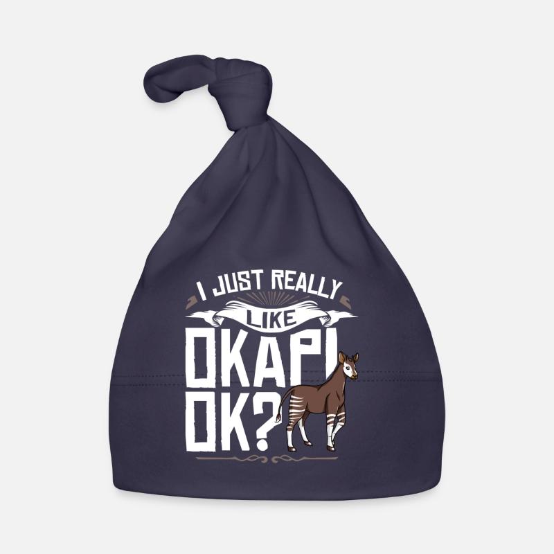 Okapi Giraffe Giraffe Zébra d’Afrique Bonnet bio Bébé